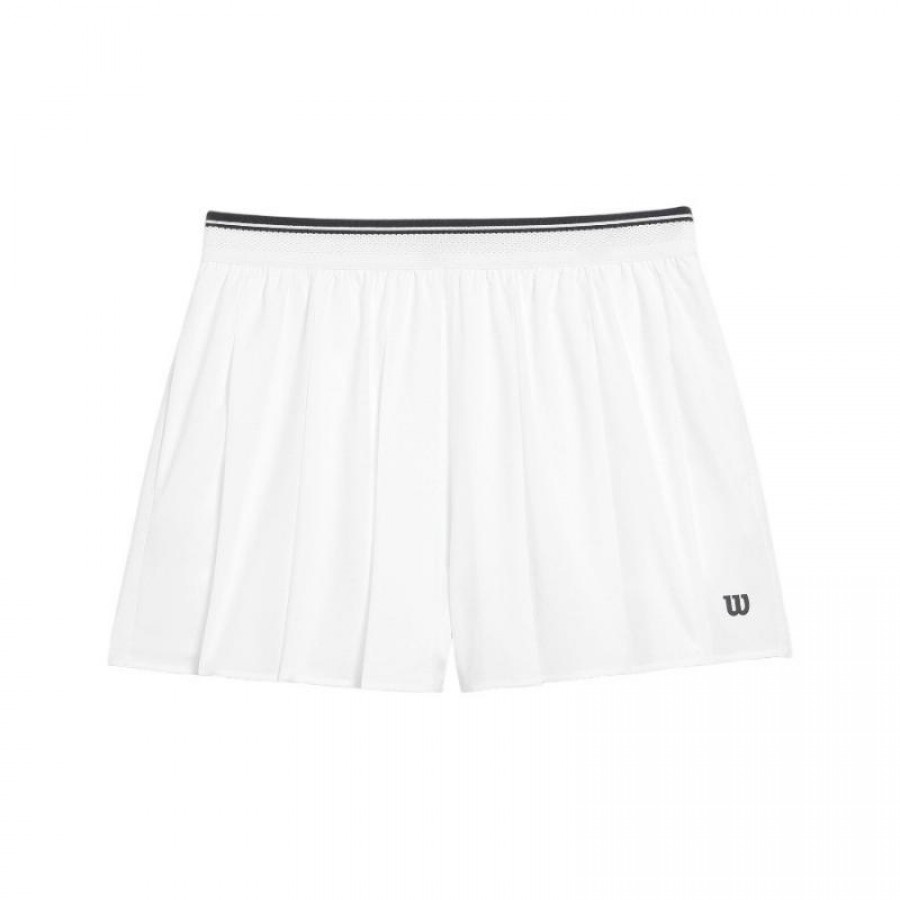 Wilson Speed Short Piegato Blanco Mujer