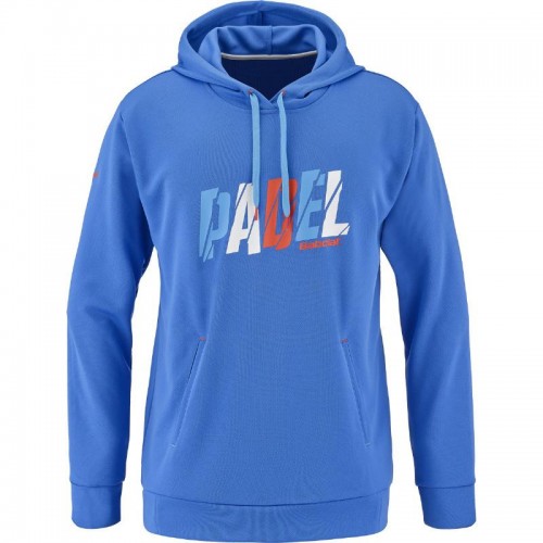 Babolat Padel Hood Felpa Blu Francese