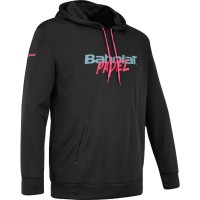 Babolat Padel Hood Felpa Nera Rosa