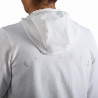 Endless Breath Line Felpa Bianca Argento  Offerta + Economico