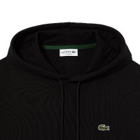 Lacoste Felpa in Cotone Nero Verde