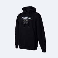 Munich Atomik Felpa con cappuccio nera Felpa