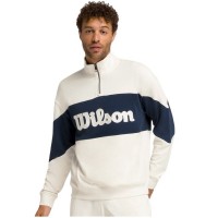 Sudadera Wilson Parkside Mezza Zip Blanco Beige