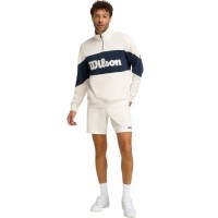 Sudadera Wilson Parkside Mezza Zip Blanco Beige
