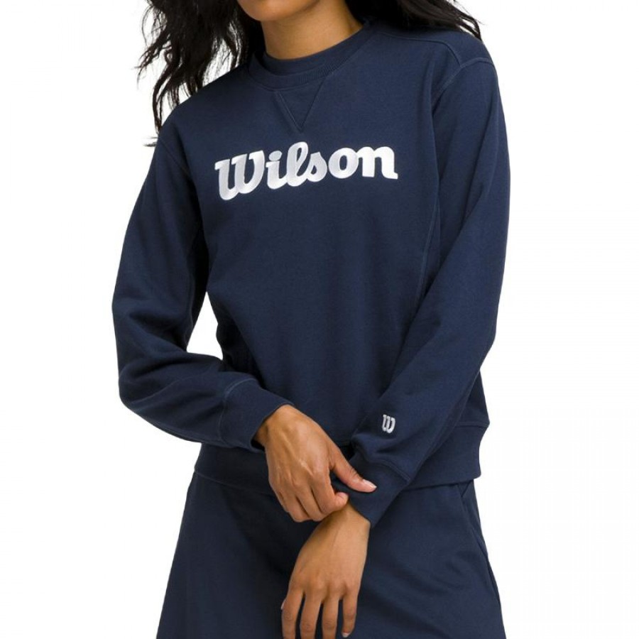 Wilson Team Crew felpa femminile blu navy
