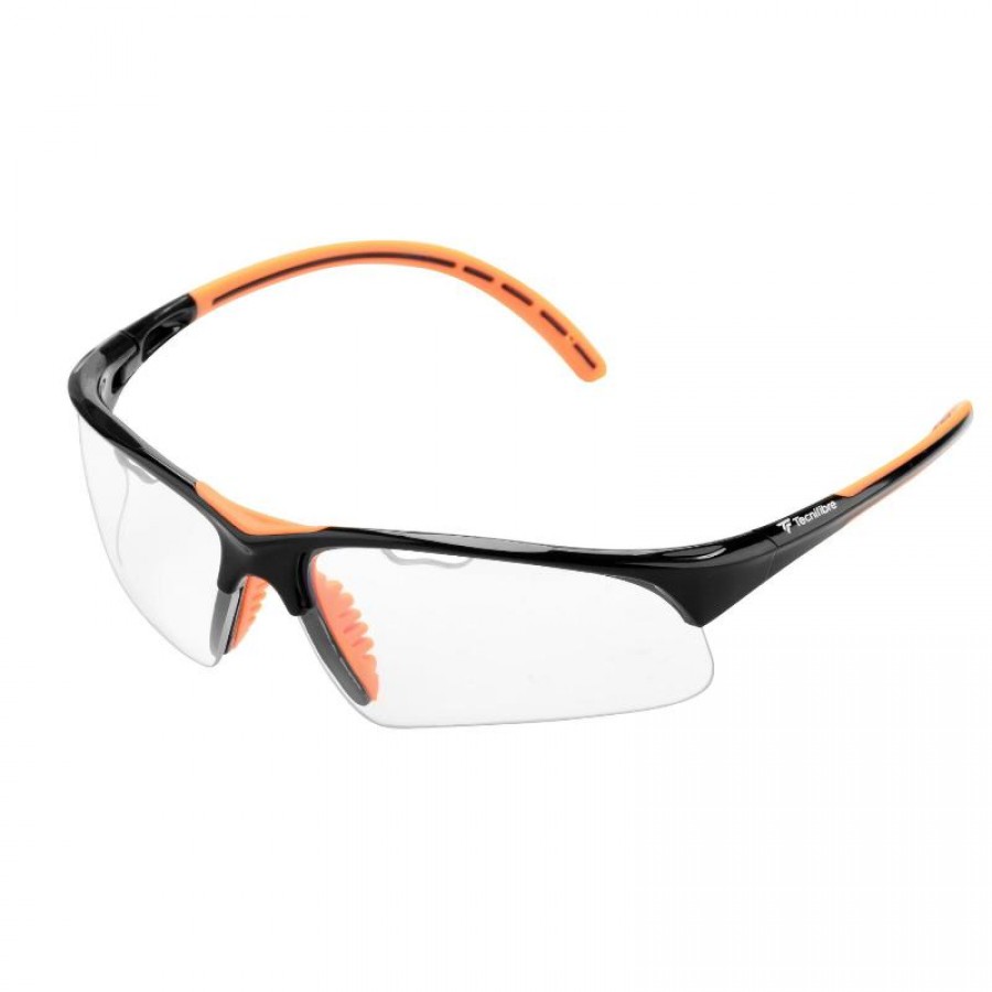 Tecnifibre Occhiali da Squash Nero Arancio  Offerta + Economico