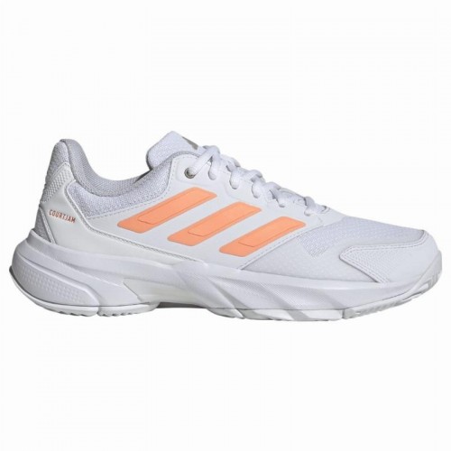 Adidas CourtJam Control 3 Scarpe da donna bianche arancioni