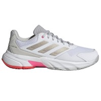 Adidas CourtJam Control 3 Bianco Argento Rosso Sneakers Donna  Offerta + Economico