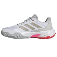 Adidas CourtJam Control 3 Bianco Argento Rosso Sneakers Donna  Offerta + Economico