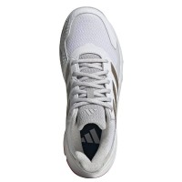 Adidas CourtJam Control 3 Bianco Argento Rosso Sneakers Donna  Offerta + Economico