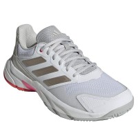 Adidas CourtJam Control 3 Bianco Argento Rosso Sneakers Donna  Offerta + Economico