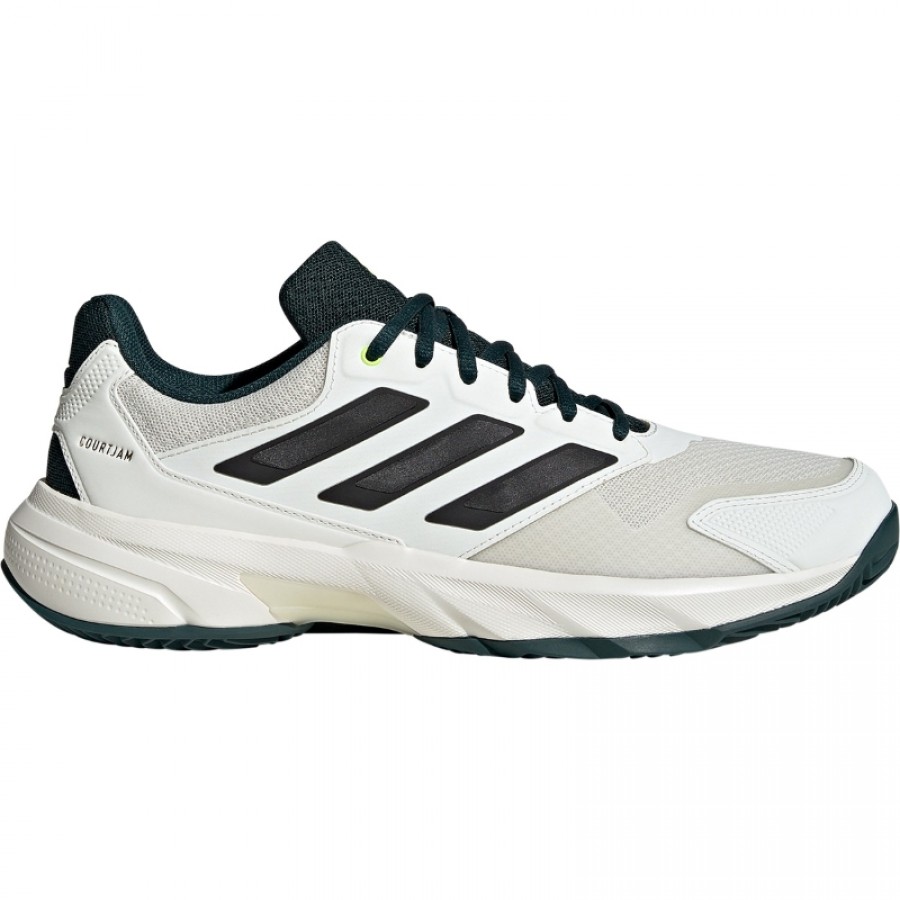 Adidas CourtJam Control Clay Bianco Nero Verde Sneakers  Offerta + Economico