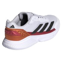 Sneakers Adidas Courtquick Padel in rame bianco rosso