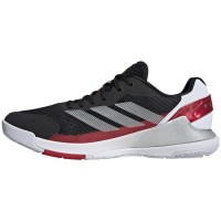 Adidas Crazyquick LS Padel Nero Argento Rosso Scarpe da ginnastica