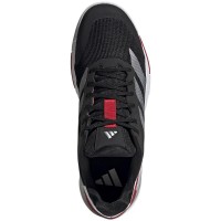 Adidas Crazyquick LS Padel Nero Argento Rosso Scarpe da ginnastica