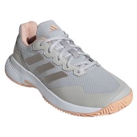 Adidas Gamecourt 2.0 Metallic Grey Coral Sneakers Donna