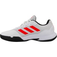 Adidas GameCourt 2 Bianco Rosso Nero Scarpe da ginnastica  Offerta + Economico