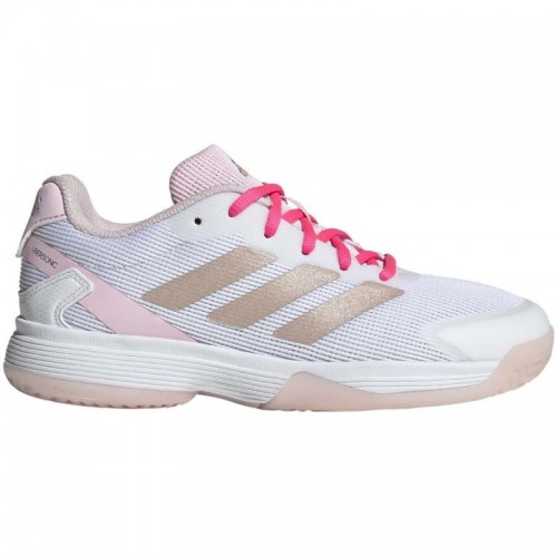 Adidas Ubersonic Bianco Argento Rosa Junior Sneakers