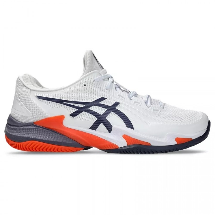 Sneakers Asics Court FF 3 Clay Bianco Grigio Arancio  Offerta + Economico