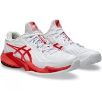 Scarpe da ginnastica Asics Court FF 3 Novak Clay Bianco Rosso  Offerta + Economico