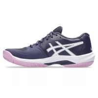 Sneakers Asics Game FF Clay Blu Indaco Bianco Donna