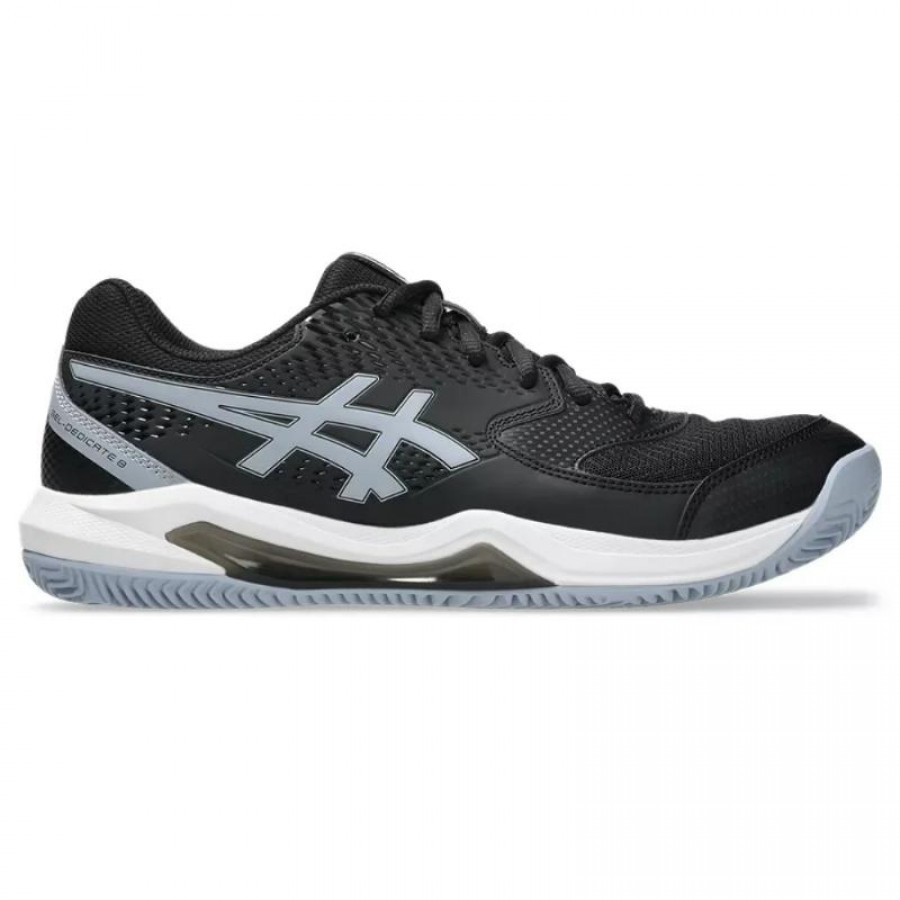 Asics Gel Dedicate 8 scarpe Clay Black grigia blu