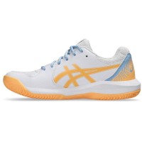 Sneakers Asics Gel Dedicate 8 Padel Bianco Arancione Donna  Offerta + Economico