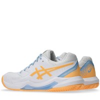 Sneakers Asics Gel Dedicate 8 Padel Bianco Arancione Donna  Offerta + Economico