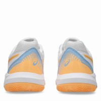 Sneakers Asics Gel Dedicate 8 Padel Bianco Arancione Donna  Offerta + Economico