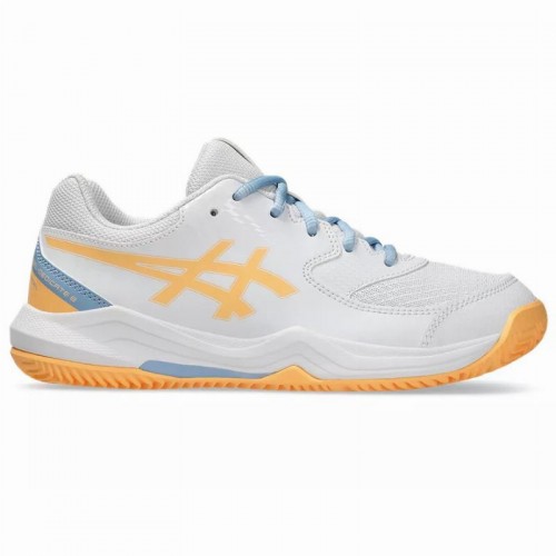 Scarpe da ginnastica Asics Gel Dedicate 8 Padel GS Bianco Arancione Junior