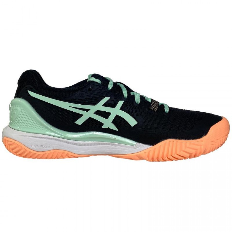 Scarpe Asics Gel Resolution 9 Padel Nero Menta Donna  Offerta + Economico