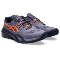 Sneakers Asics Gel Resolution X Clay Grigio Viola Arancione  Offerta + Economico