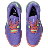 Asics Gel Resolution X Padel Purple Green Sneakers da donna