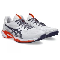 Sneakers Asics Solution Speed FF 3 Clay Bianco Grigio Arancio  Offerta + Economico