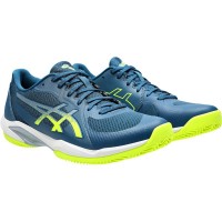 Scarpe da ginnastica Asics Solution Swift FF 2 Blu Mako Giallo - TERRA BATTUTA  Offerta + Economico