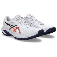 Sneakers Asics Solution Swift FF 2 Clay Bianco Blu Arancio  Offerta + Economico