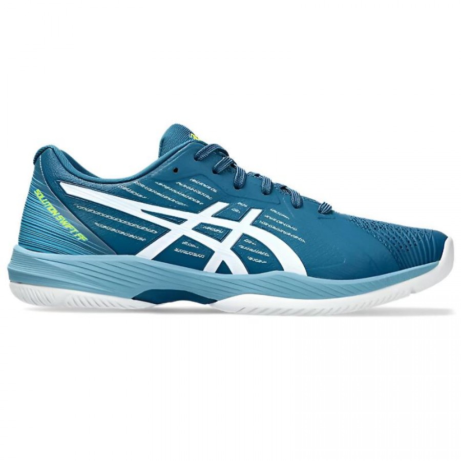 Asics Solution Swift FF Teal Bianco Scarpe da ginnastica