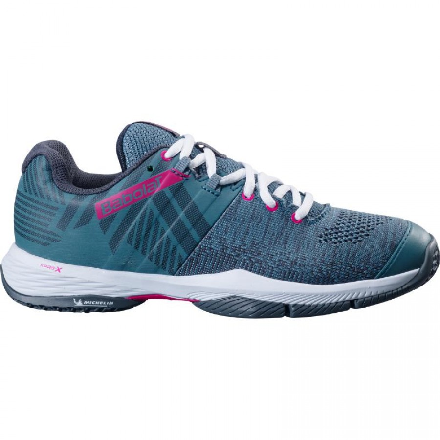 Babolat Sensa Atlantic Blu Bianco Sneakers Donna  Offerta + Economico