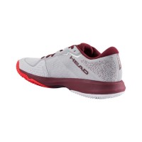 Head Sprint Evo 4.0 Scarpe Grigio Borgogna