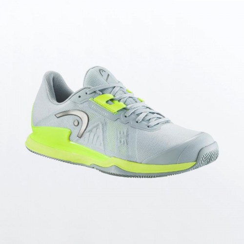 Zapatillas Head Sprint Pro 3,5 Clay Gris Amarillo