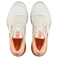 Scarpe Head Sprint Pro 4.0 Padel Bianco Corallo Donna Scarpe Head Sprint Pro 4.0 Padel Bianco Corallo Donna