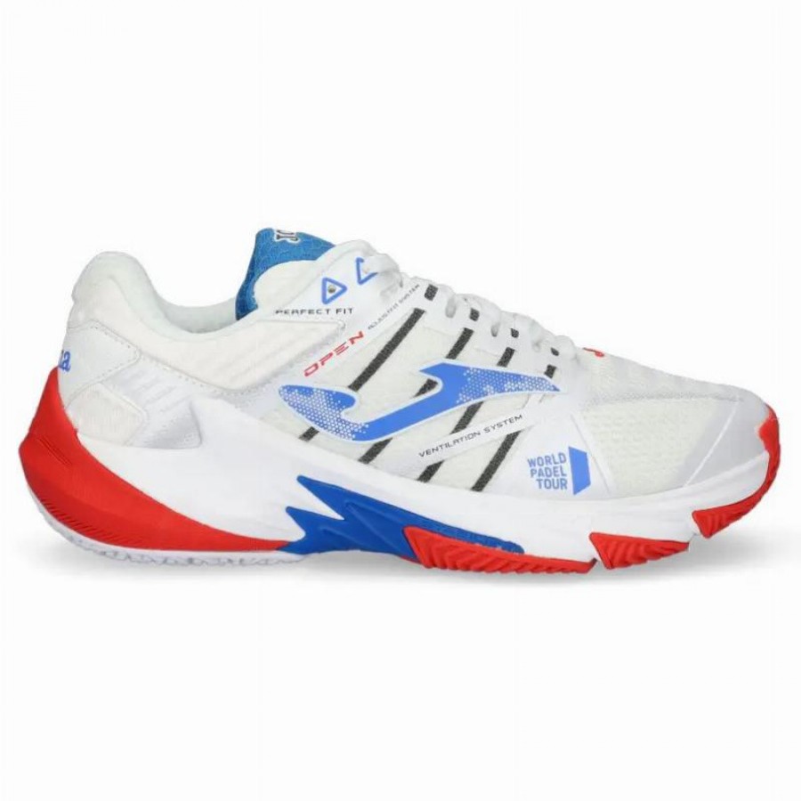 Joma WPT Open 2232 Bianco Blu Rosso Sneakers  Offerta + Economico