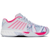 Zapatillas Kswiss Express Light 3 HB Padel Gris Blanco Rosa Neon Mujer  Offerta + Economico