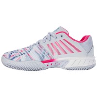 Zapatillas Kswiss Express Light 3 HB Padel Gris Blanco Rosa Neon Mujer  Offerta + Economico