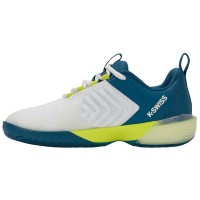 Sneakers Kswiss Ultrashot 3 Bianco Blu Giallo Fluor  Offerta + Economico