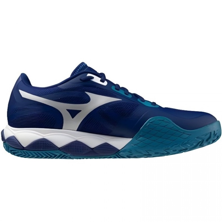 Sneakers Mizuno Wave Enforce Tour 2 Blu Argilla Bianco  Offerta + Economico