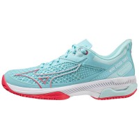 Sneakers Mizuno Wave Exceed Tour 5 CC Turchese Bianco Donna  Offerta + Economico
