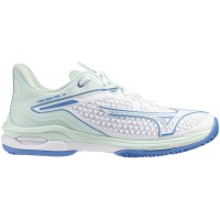 Sneakers Mizuno Wave Exceed Tour 6 Bianco Blu Donna - TERRA BATTUTA  Offerta + Economico
