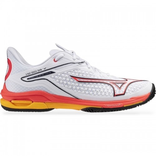 Sneakers Mizuno Wave Exceed Tour 6 Clay Bianco Corallo Giallo