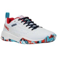 Scarpe Salming Rebel Light Dazzle Bianca Rosso Blu Donna  Offerta + Economico